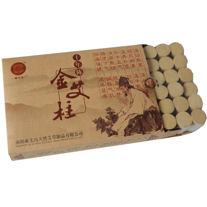 Autentický desať rokov Chen Aizhu 54ks AI Sekcia Moxibustion Massage Moxa Strip