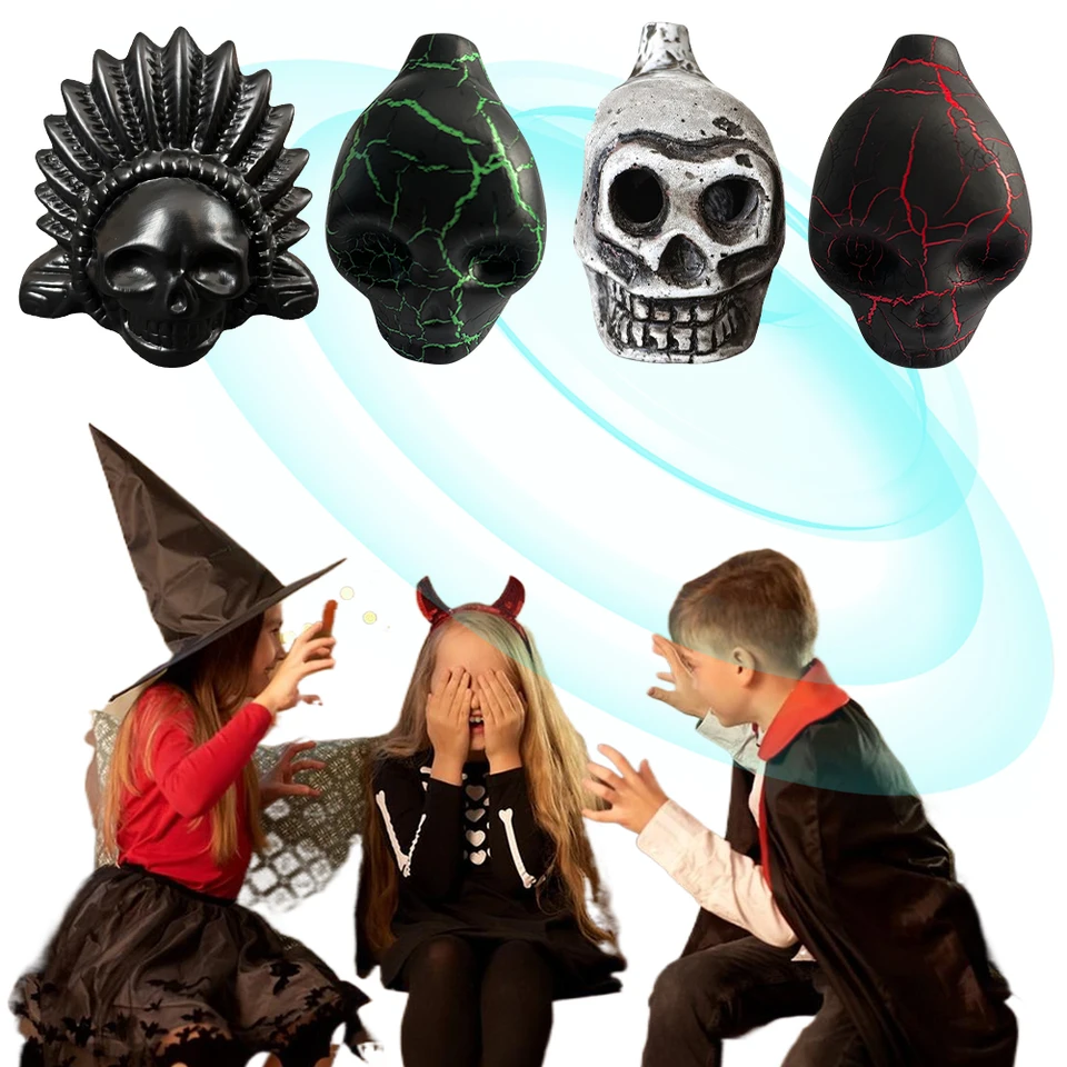 Autentický píšťalka Aztec Spooky Aztec Smrť píšťalka kričala aztéc vojnovú píšťalku na Halloween