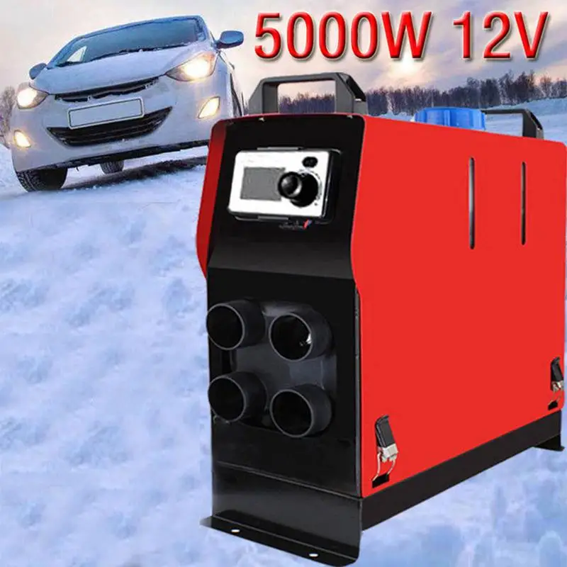 Auto 12 V 5 kW ohrievač vzduchu s dieselovým vzduchom s LCD spínačom a diaľkovým ovládačom ohrievača karavanového ohrievača vankúšového ohrievača 12 voltového ohrievača