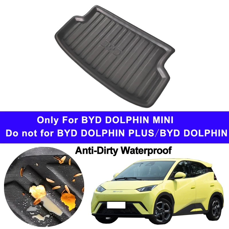 Auto automatické zadné topánky nákladné podšívka Tray Trunk Mat Carpet pre Byd Dolphin Mini Pad Anti-Dirty