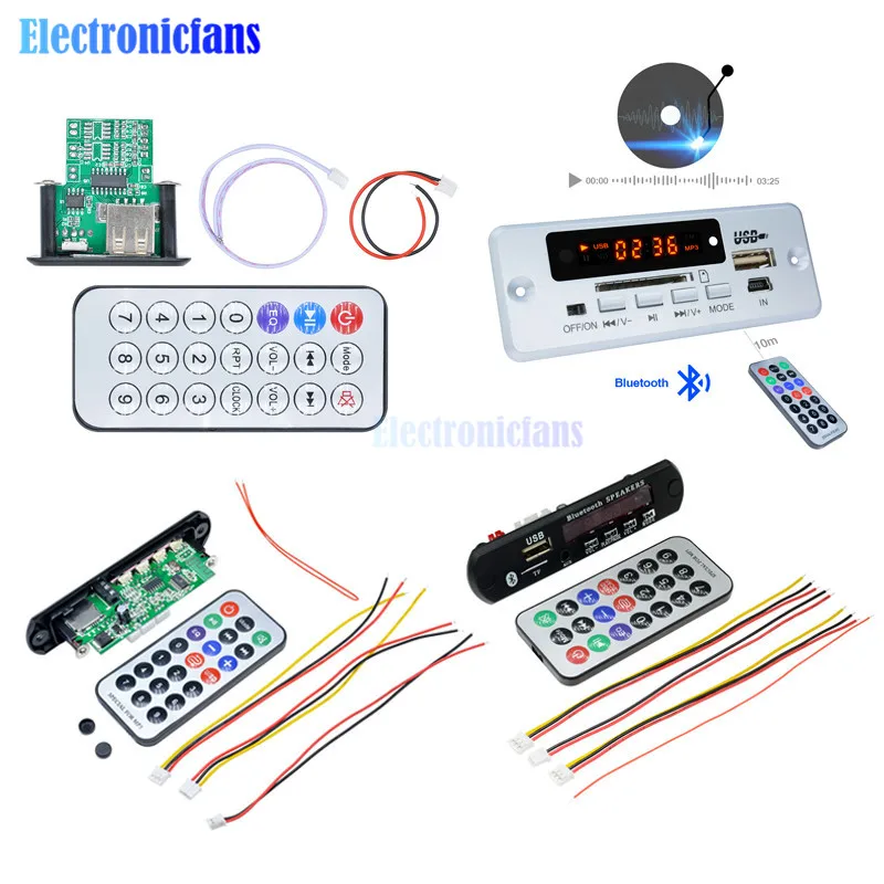 Auto bezdrôtového Bluetooth MP3 zvuková karta Dekodér USB TF MP3 WAV U-Disk Reader MP3 Player Player Board Modul pre Arduino