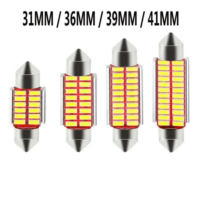 Auto C10W C5W LED žiarovky 31 mm 36 mm 39 mm 41 mm pre automatické interiérové ​​kupolové svetlá Čítanie svetla LIPSICKÁ SLAVA LAMA BIELA ​​ZADARMO Chyba 12V
