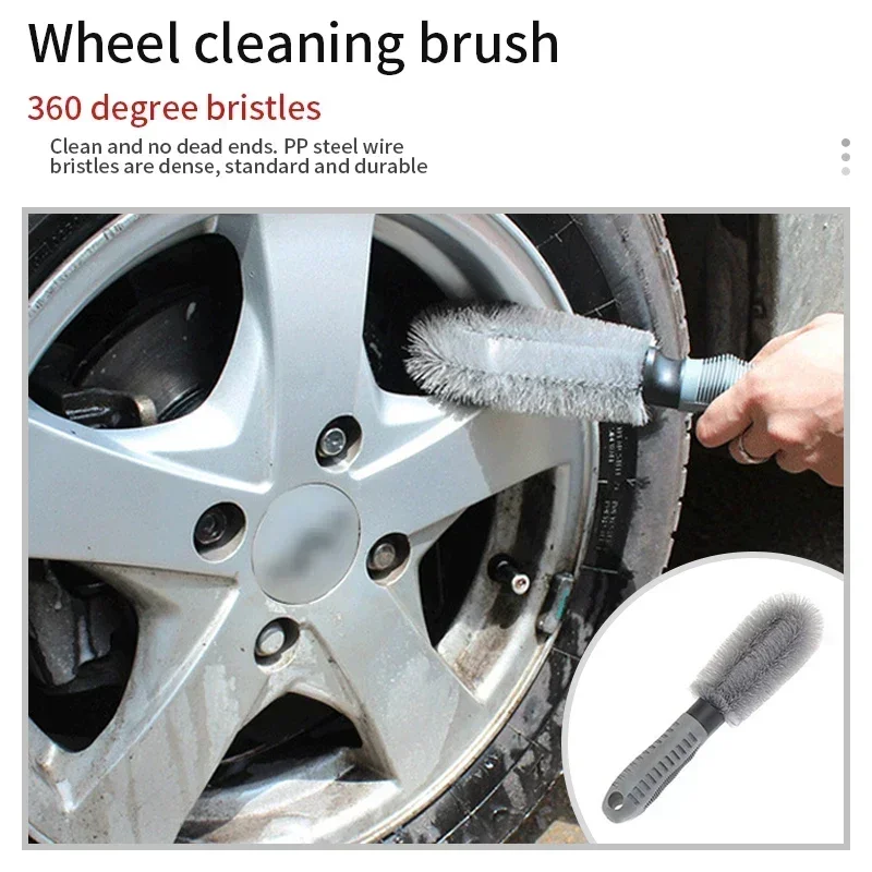 Auto detail pneumatík na umývanie kefy mokré a suché pre automatické koleso Pneumatika Rim Bud Brush Wash Tools Tools