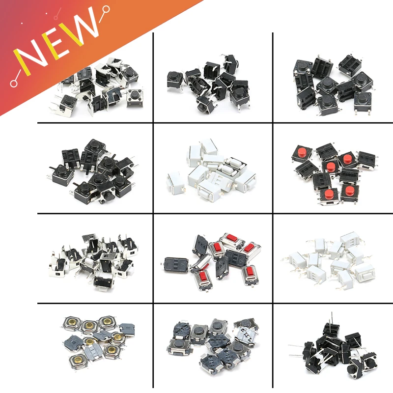 Auto diaľkové ovládacie prvky Tou Son Offch Oprava Malé spínač Micro Push Tony Touch Component Balíček Pulzador pre Nissan, Honda
