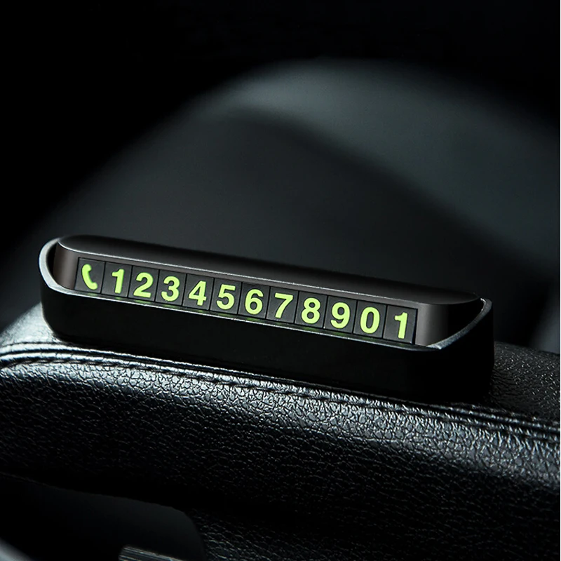 Auto dočasné parkovacie karty Telefónne číslo karta pre Kia Ceed Sportage Rio 3 4 Cerato Sorento Picanto Automobile Automobile Accessories