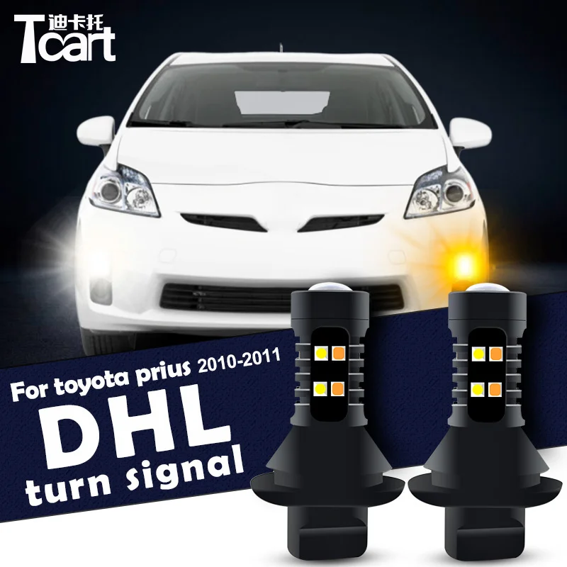 Auto LED DRL Denné bežecké svetlo Turn Signal Adsessery Night Assistance pre Toyota Prius 2009 2010 2011 2014 2014