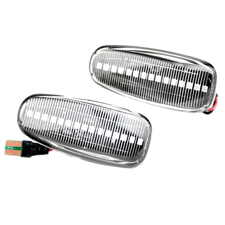 Auto LED dynamická bočná markerová signálna svetlo svetlo svetlo pre Mercedes-Benz W210 W202 W208 R170 Vito W638 biela