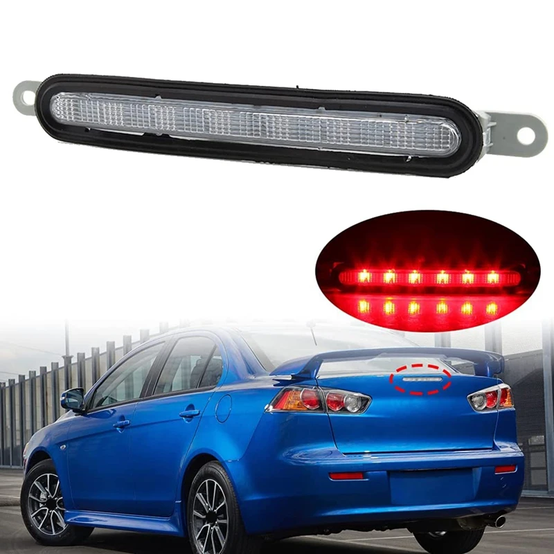 Auto LED LED tretie brzdové svetlo kmeňa späť vysoká zastavovacia lampa pre Mitsubishi Lancer Sedan EVO X 2008-2016