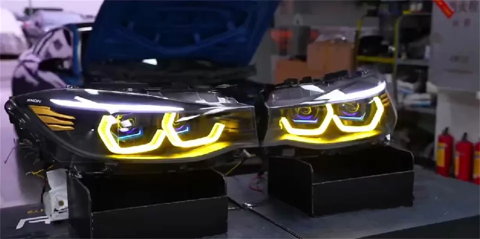 Auto LED svetlomet pre BMW 3 Series GT F34 OSS predný svetlomet Denne Running DRL nízky vysoký lúč Turn Signal