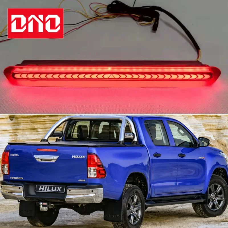 Auto LED zadné nárazníky pre Toyota Hilux Revo 2015-2021 Brzdové svetlo zálohovanie signálu Zálohovanie reflektorov Zadné svetlá