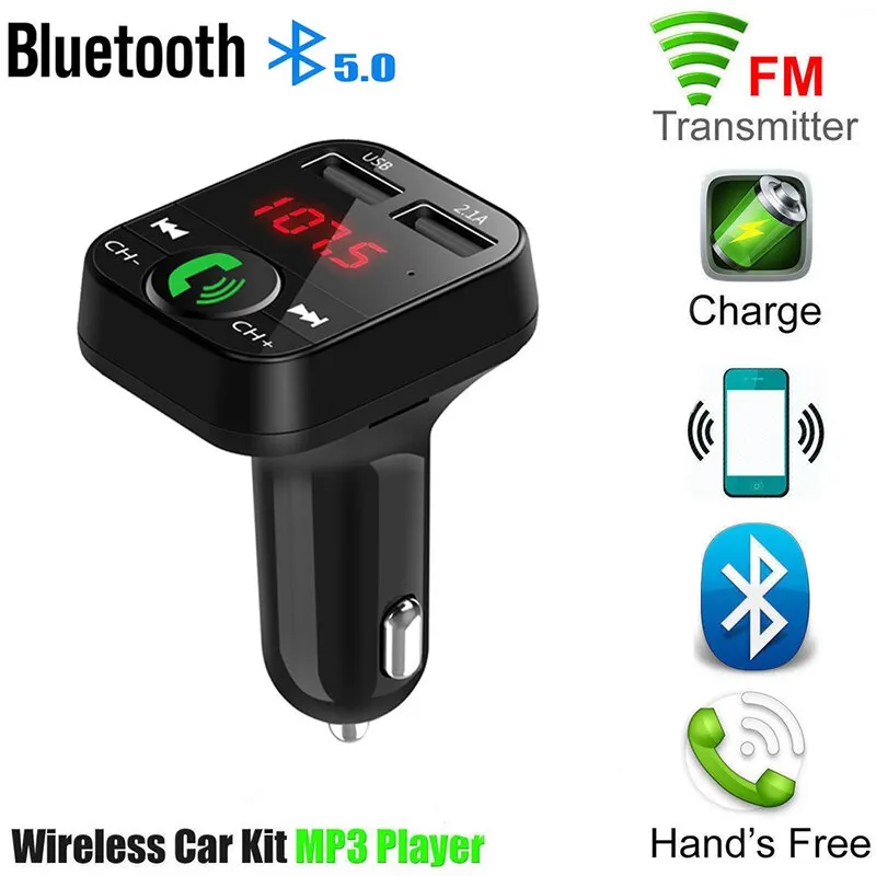 Auto mp3 bluetooth prijímač prehrávač handsfree call fm karta vkladanie stroja USB Multifunkcia s hudbou USB Drive