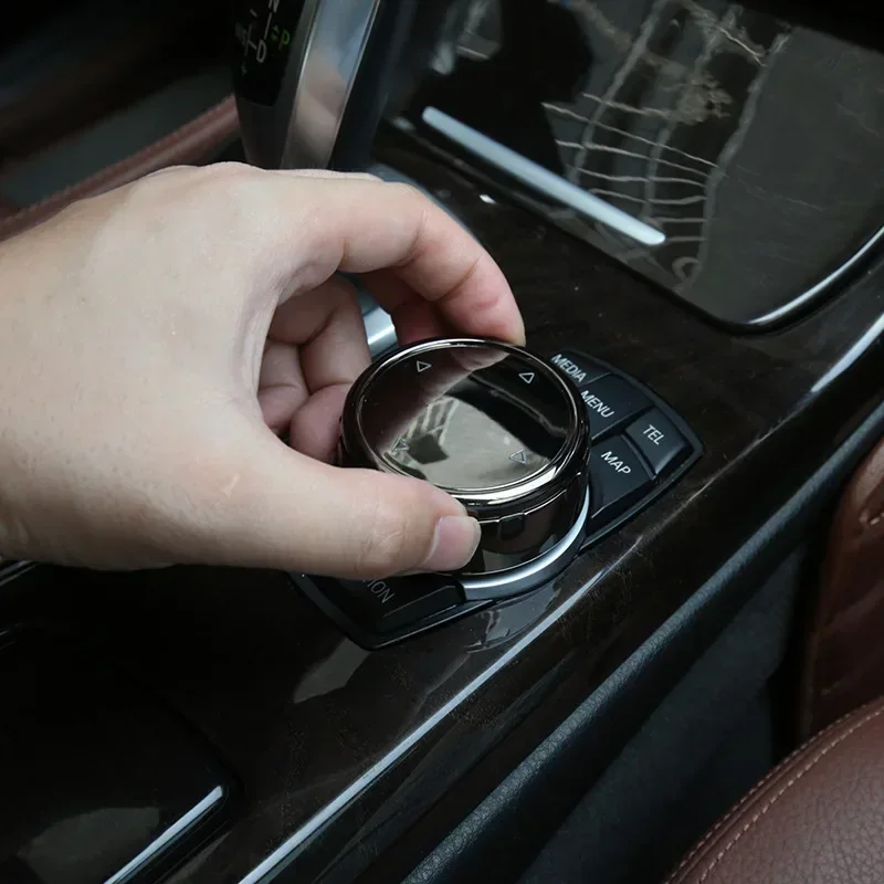 Auto multimediálny gombíkový kryt gombičky na nálepku na gombík pre BMW F10 F18 F20 F30 F34 F35 F25 F01 F02 F06 Pre NBT Controller Auto príslušenstva