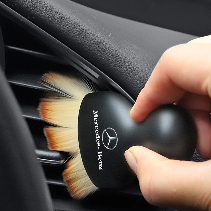Auto odznak Dust Ruf Interior Detail Gap Gap Cleaning Soft Brush pre Mercedes Benz W205 W204 W203 W212 GLC CLA GLA AMG