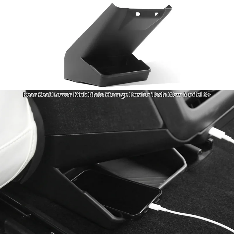 Auto pod sedadlom Skladovacia skrinka pre tanier pre tanier pre Tesla nový model 3+ Highland 2024