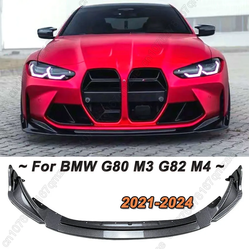 Auto predného nárazníka rozptyľovača difúzora Difuser Body Kits Spoiler Bumper Guard Actritector pre BMW G80 M3 G82 M4 2021-2024