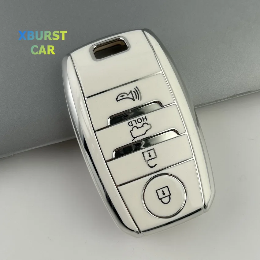 Auto Shell FOB pre Kia Optima Sorento Niro Soul 3Buttons TPU TPU Kľúčový kryt držiak puzdra pre KIA KX3 KX5 K3S Rio Ceed Cerato