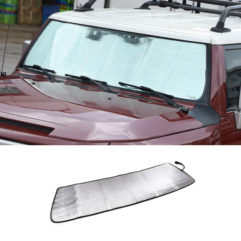 Auto Slnečný tieň UV ochranu predné auto Sunshade Cover Cover na roky 2007-2021 Toyota FJ Cruiser Auto Interiér