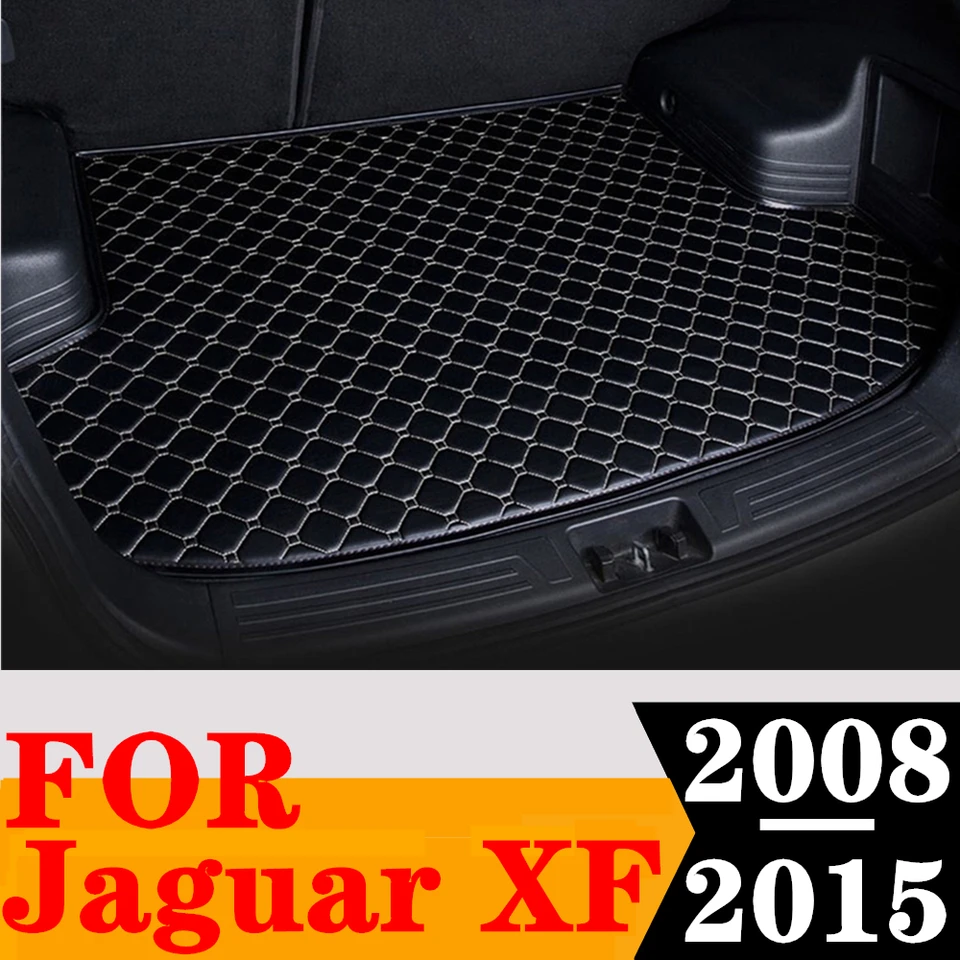 Auto Trunk Mat pre Jaguar XF 2015 2014 2013 2012 2010 2010 2009 2008 2008 Zadná nákladná vložka Tail Boot Boot Tray batožina automobilový koberec