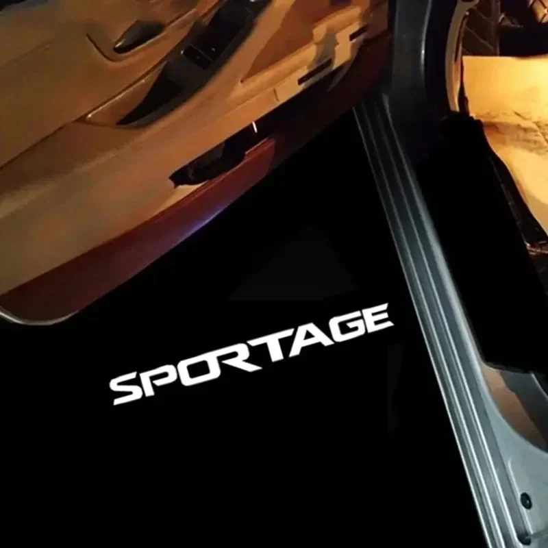 Auto vedené uvítacie svetlá s láskavým dovolením projektora Ghost Shadow Logo Svetlo pre Kia Sportage Ja Je Sl Ql 2005-2022 2023