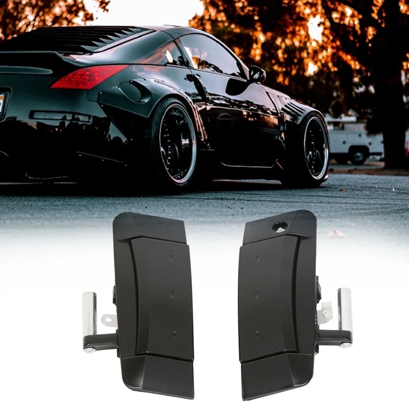 Auto vľavo a pravý vonkajší vonkajší rukoväť čiernych dverí pre Nissan 350Z 2003-2009 80607-CD41E 80607-CD41D