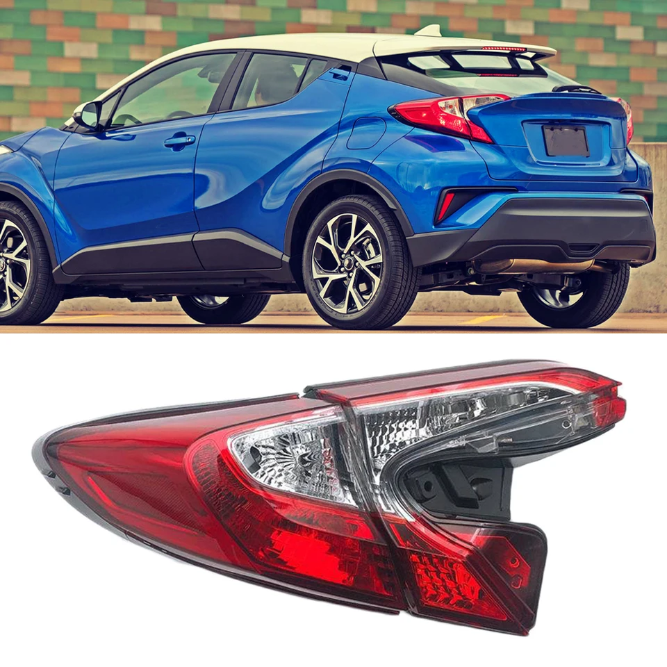 Auto zadné chvostové svetlo zadné lampa kryt brzdovej zastavenia indikátora lampa HOLEN TYP pre Toyota CH-R CHR 2018 2019 2020 2021 Žiadne žiarovky