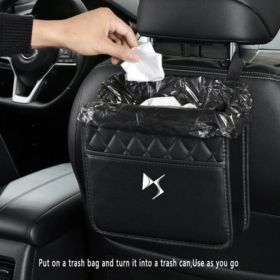 Auto zadné sedadlá SKLADOVÁ TAGE Závesné vrecko PAPIER PAPEL TOPE THEE PLACK TRASH TRASH pre DS DS3 DS5 DS6 DS 5LS DS7 Deesse PSA