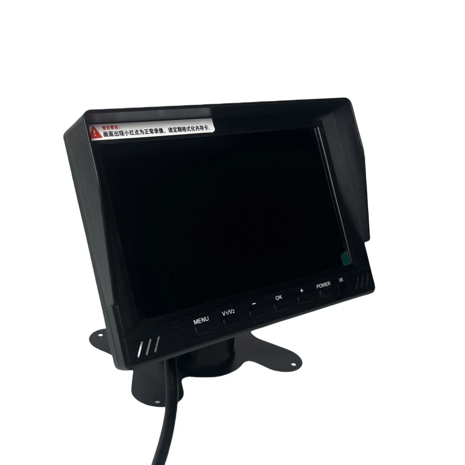 Auto zbernica 7 palcov LCD Monitor HD Displej zobrazuje 4 kanály HD Video Vstup