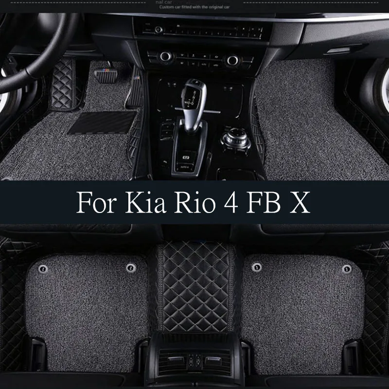 Auto špeciálna podložka pre Kia Rio 4 FB X Line 2018 ~ 2022 2019 TPE Koberec nepremokavá podlahová podlahová podlahová podložka