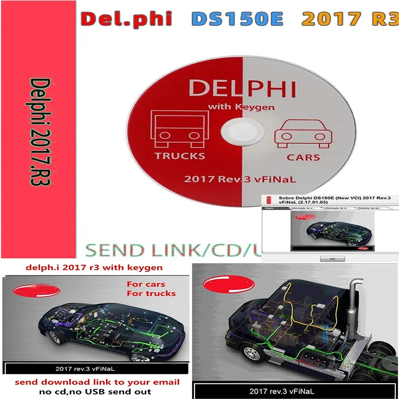 AutoCom Delphi 2017 R3 Keygenfor Activator Keygen Activator Najnovší softvér 2017.r3 Keygen Del-Phis 150E MultiDiag Key s automobilom a nákladným autom