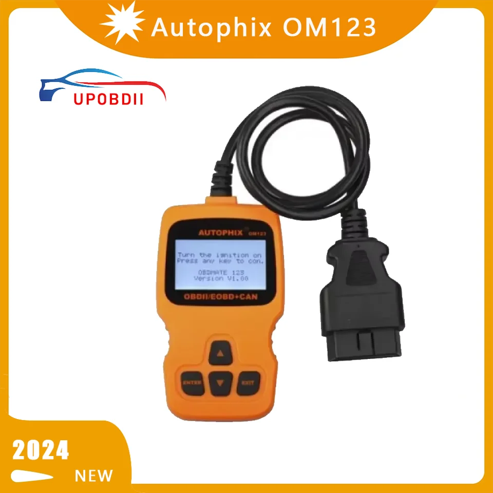 Autofix OM123 OBD2 Automotívny skener Diagnostický nástroj ODB2 Automatický skener Prečítajte si číre čítačku Light Code ELM327