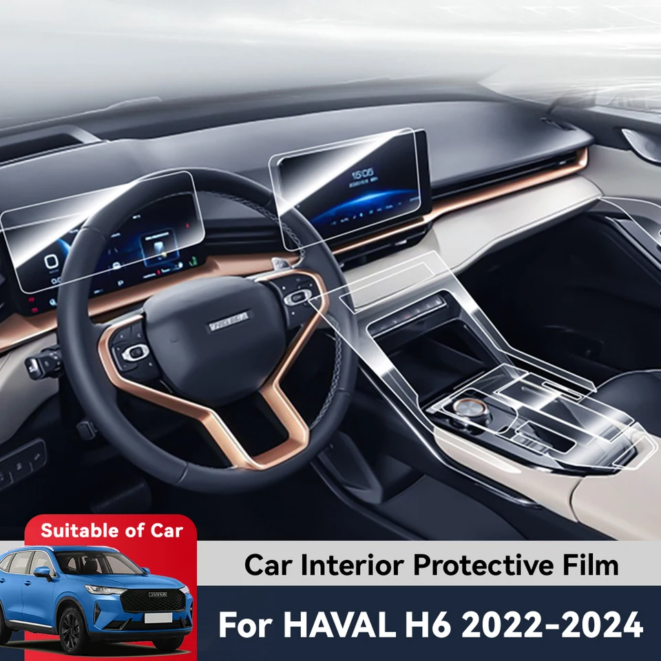 Automatická kontrolná obrazovka TPU Navigácia proti škrabaniu interiérový film GPS navigácia pre Haval H6 2022-2024
