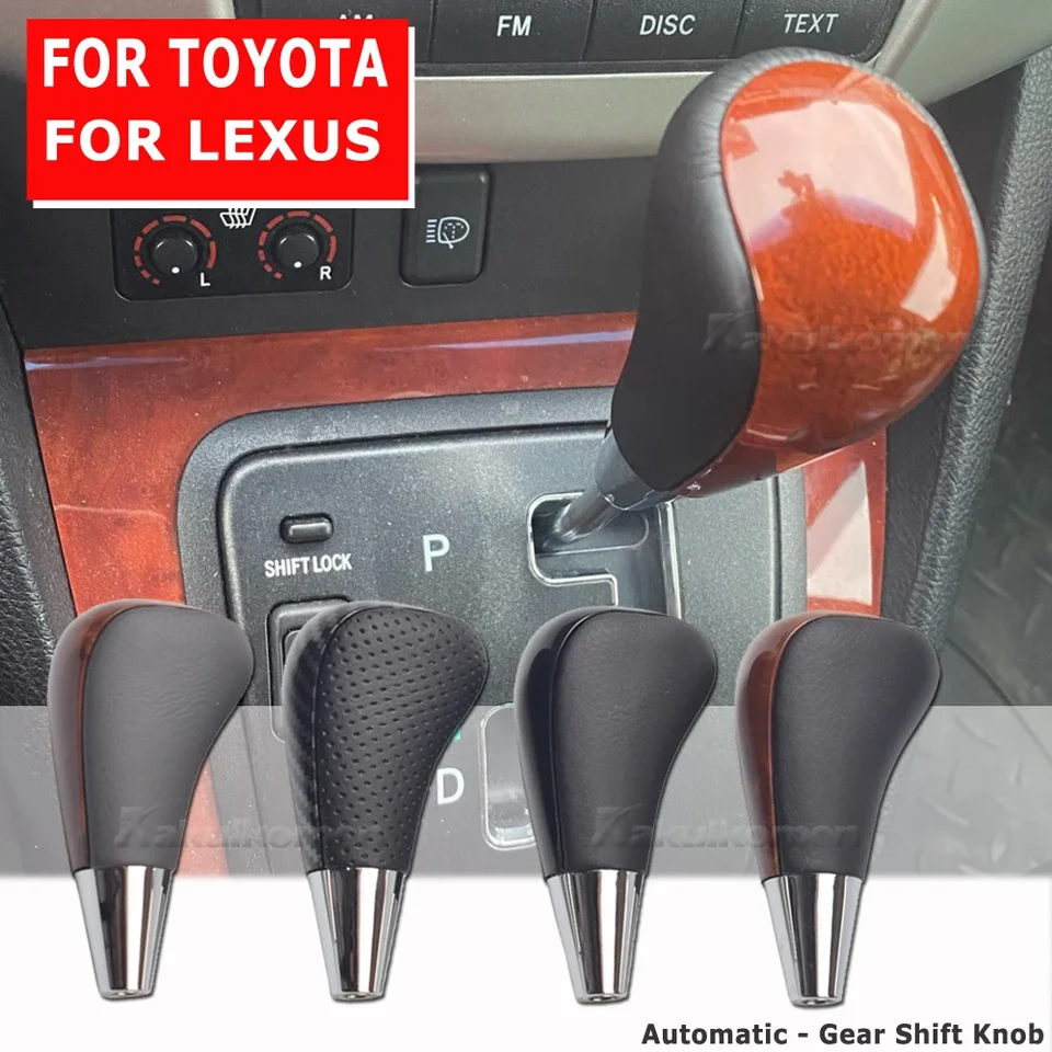 Automatická kožená kožená páka na radenie gombíkovej páky pre toyota Corolla Camry Yaris Rav4 pre Lexus je gs ls rx es modely