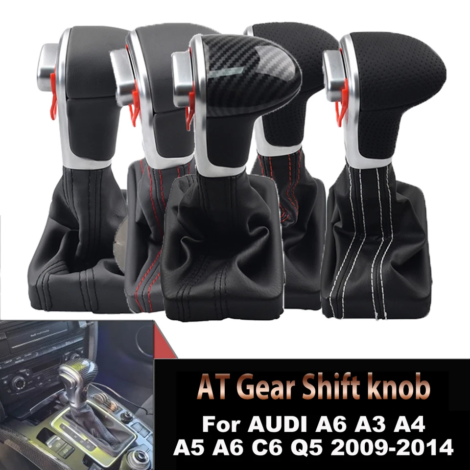 Automatická radovacia páka Gear Shift Gomb Gaiter Boot Boot Cover 4G1 713 139 Pre Audi A6 A3 A4 A5 A6 C6 Q5 2009 2010-2014