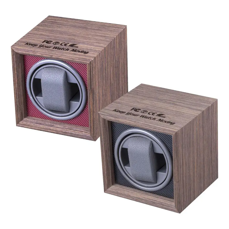 Automatické hodinky Winder USB šperky skladovanie PU koža pre mechanické hodinky
