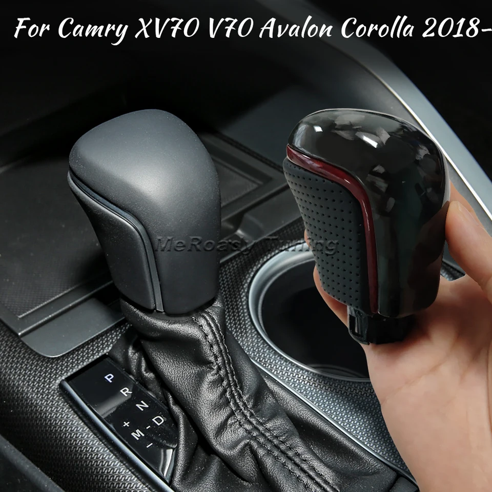 Automatické kované uhlíkové prevodové prevodové pásové radenie gombíkovej rukoväte pre rukoväť pre Camry XV70 V70 Avalon Carola 2021 2022 2023 TRIM ADCECORY