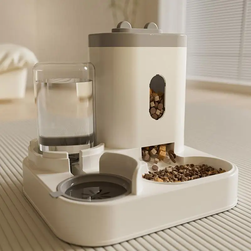 Automatické kŕmne psie psie mačka Food misa s vodnou fontánou veľkou kapacitou domácich miláčikov Dávkovací nádoby