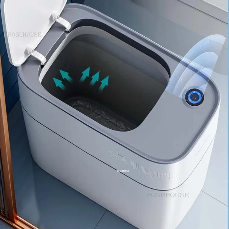 Automatické nasávanie tašiek Kúpeľňa Elektrické odpadové baskové svetlo Luxusné inteligentné indukčné odpady Zložky z domácej spálne obývacia izba Trash Can X
