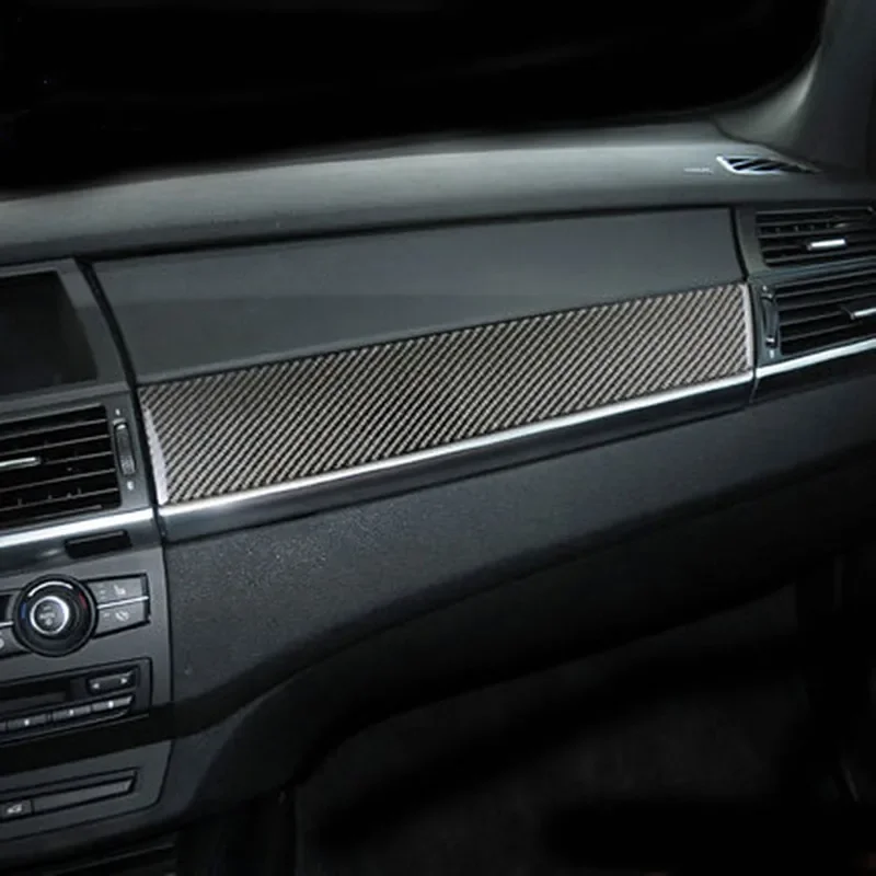 Automatické ovládacie panelové panelové panelové panely z uhlíkových vlákien COLE-Pilot TRIM DECORÁCIA STRUČNÉ STRUČNÉ STRÁNKY PRÍSLUŠENSTVO PRE BMW X5 E70 X6 E71
