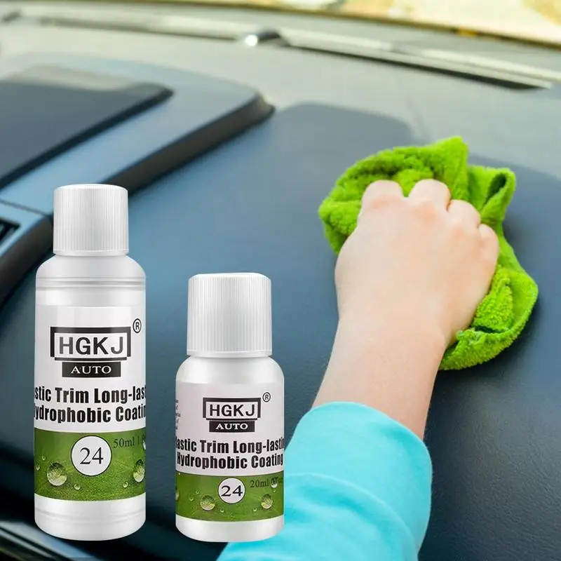 Automatické plastové renovované povlaky automobilu Dashboard Cleaner Cleaner HgKJ-24-20/50 ml CAR Interiér Exteriér Užitočný opravár