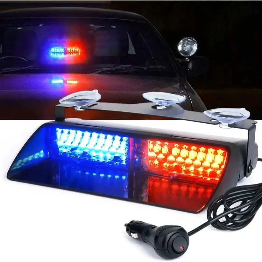 Automatické predné/ zadné blikajúce osvetlenie čelného skla. Svetlo Svetlo 16 -losé svetlo Svetelné vozidlo 12V Núdzové výstražné signály Signály Policajné svetlá