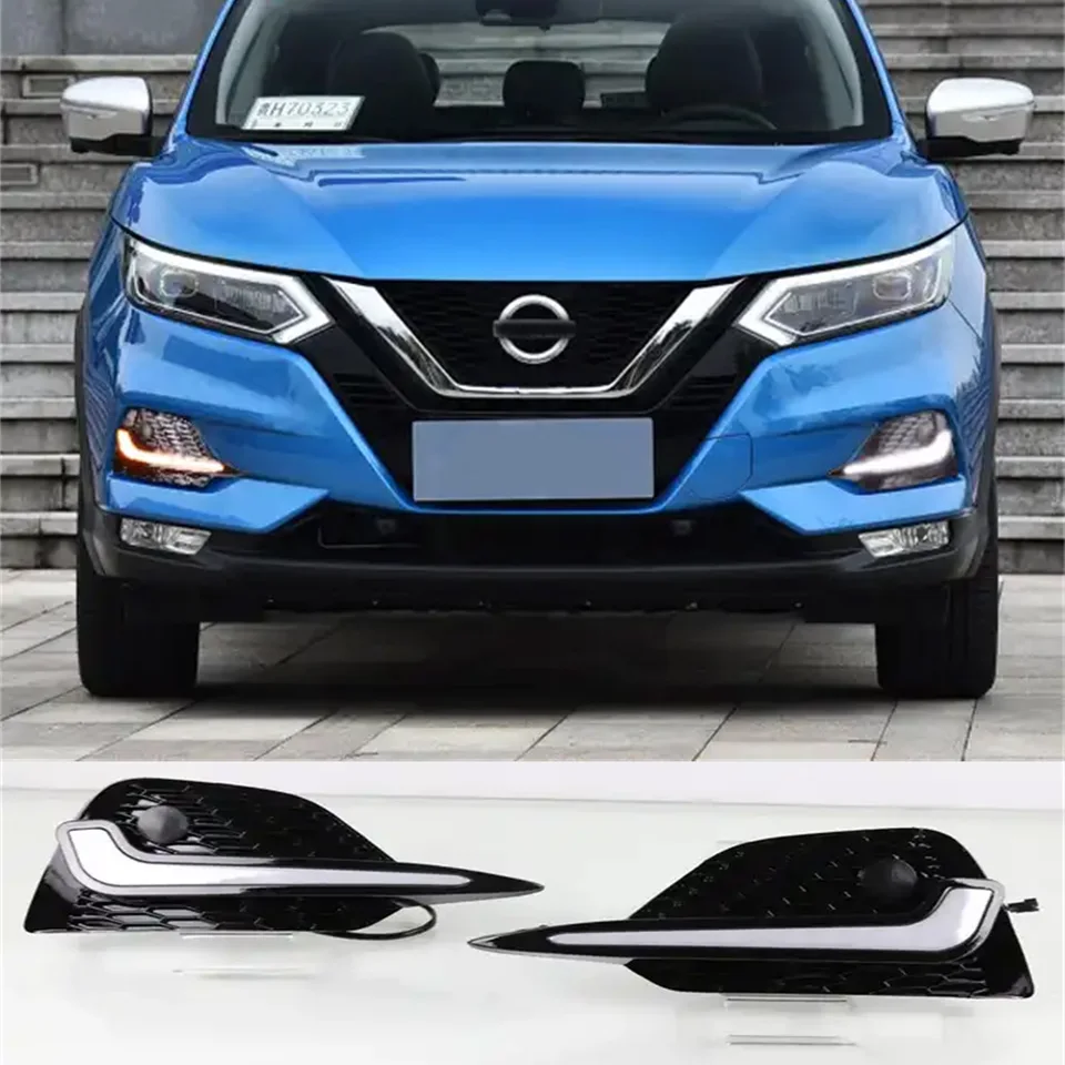 Automatické príslušenstvo FOG LAMP LED denné svetlo pre bežecké svetlo pre NISSAN QASHQAI DRL TOWN ŽLLE SIGNAL 2019 2020