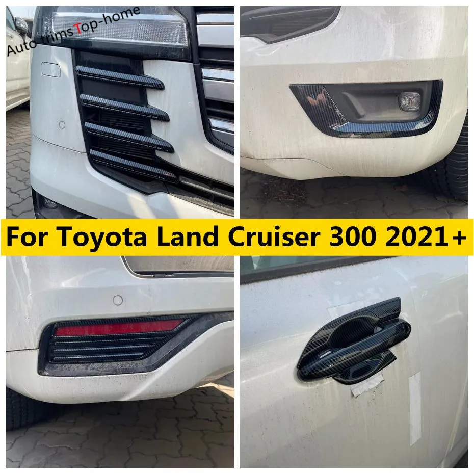 Automatické príslušenstvo Zadná predná hmlová svetlo Light / rukoväť kľučky na klapku misky Case Tink pre Toyota Land Cruiser 300 LC300 2021 - 2024