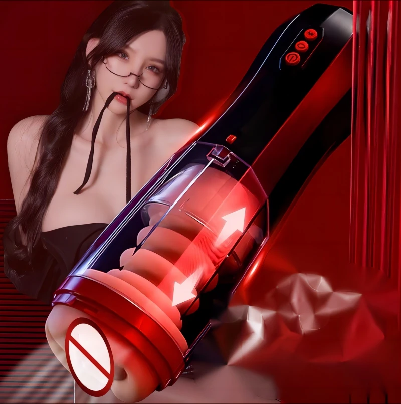 Automatické sanie mužského masturbácie pohár Vnútorné teleskopické vibrátor Muž Masturb Vaginas pre mužov sexuálne hračky vagíny pre mužov