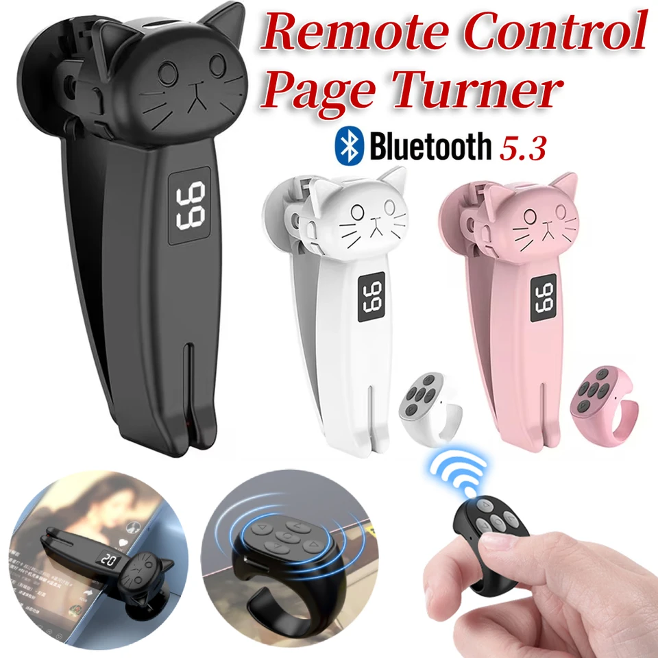 Automatické stránka Turner pre Kindle Electric Stge Turner BT5.3 Clicker Clicker Camera Camera Video Nahrávanie Video Vodené spúšťače
