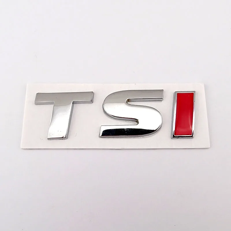 Automatické súpravy tela 3D TSI Side Fender Fender Zadný kmeň znak odznak automobilu pre VW Volkswagen Skod Golf Magotan Polo Bora