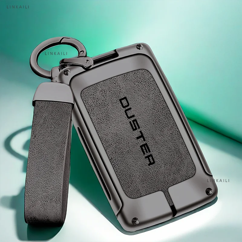 Automatické TPU Zinc zliatiny Kľúčové puzdro pre Renault Duster Logo CAR Key reťazec kovový kovový kľúče kľúča auto Interiérové ​​dekorácie Doplnky