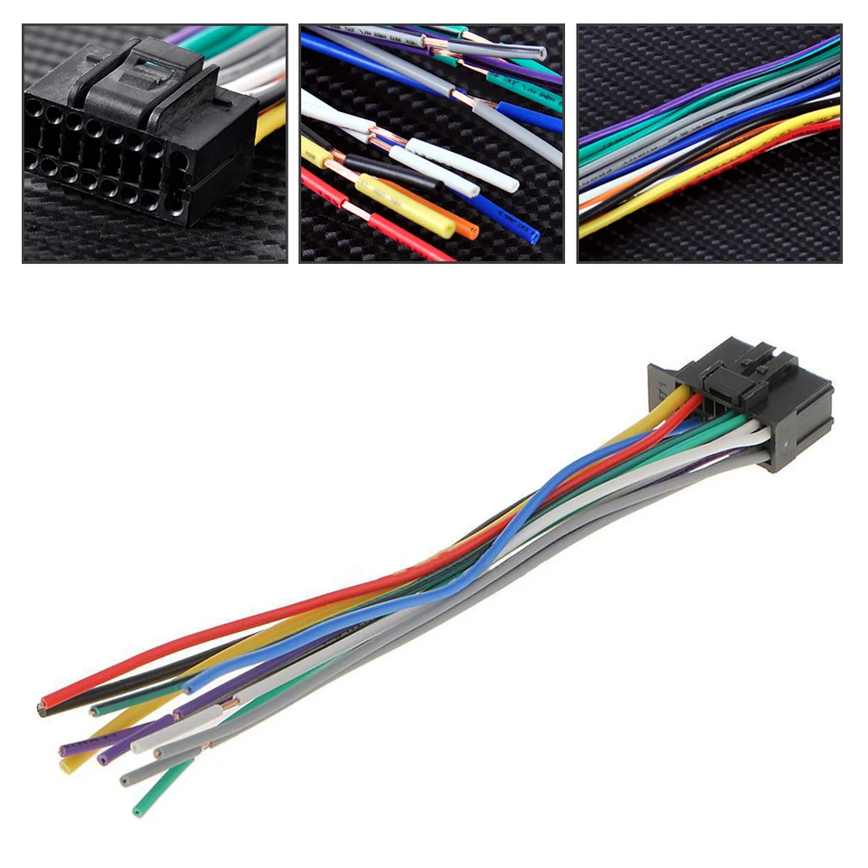 Automatické univerzálne káblové zväzok ženským automobilovým rádiom Player Adapter Connector Plug Sit pre nového priekopníka