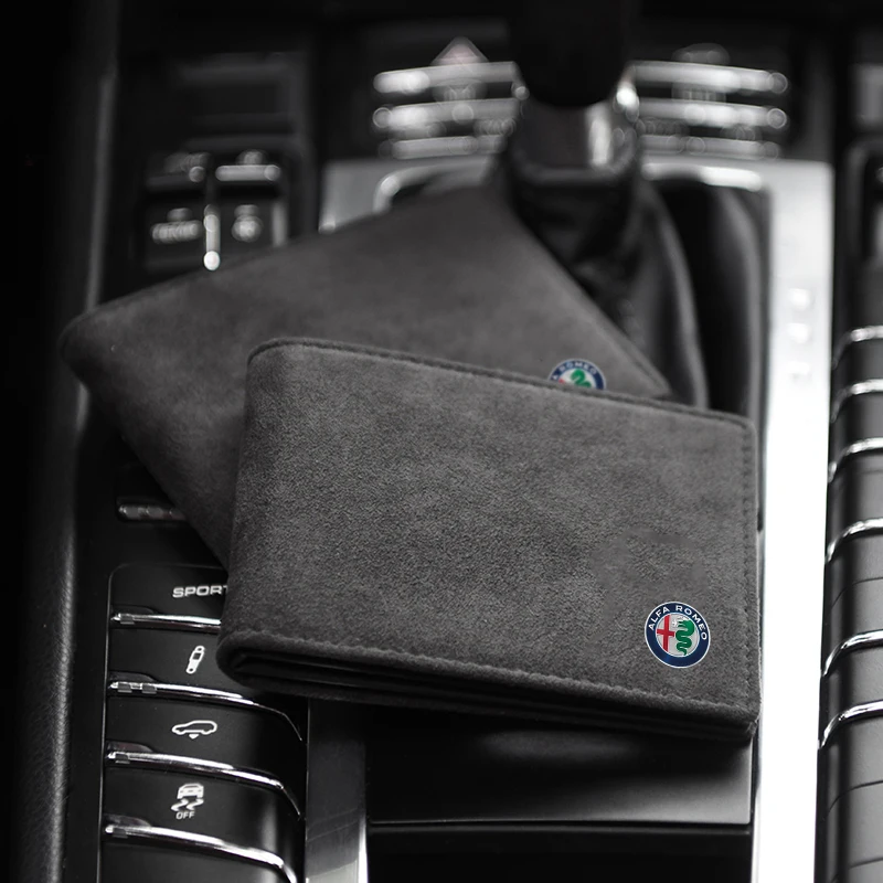 Automatické vodičské preukazy krytie automobilu Dokumenty Puzdro Držiteľ kreditnej karty pre Alfa Romeo Giulia Giulietta Stelvio Mito Tonale 147