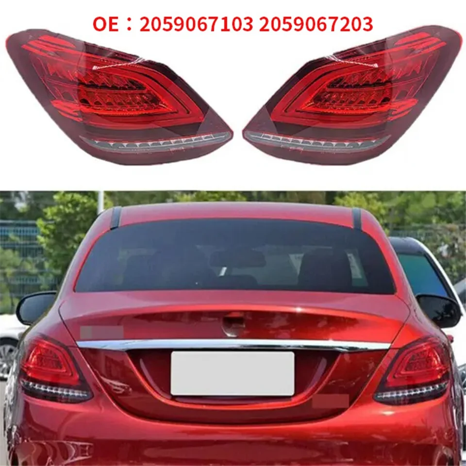 Automatické vysokokvalitné pravé chvostové svetlo zadné chvostové svetlo 2059067203 pre Mercedes Benz W205 C