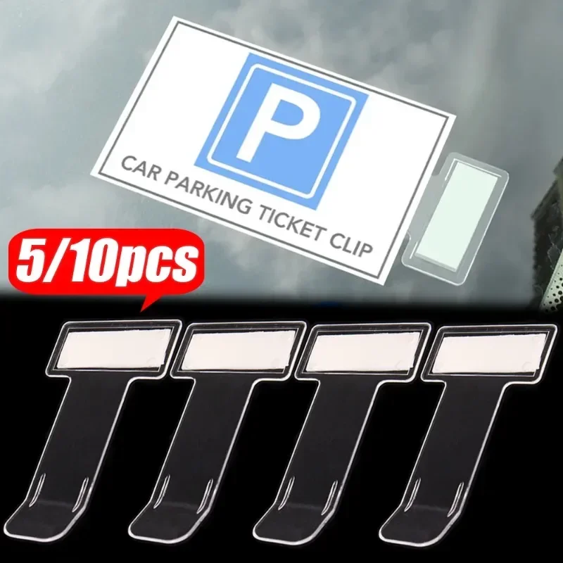 Automatické zapálenie karta Bill Parkovacie lístky na klip Držiteľ držiaka na ukladanie úložiska Organizátor automobil Styling nálepky na čelné sklo doplnky